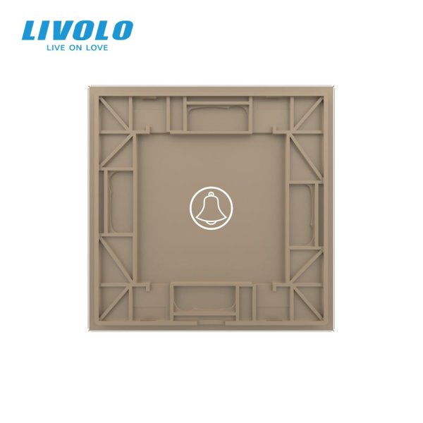 Stakleni panel ZVONO jedna tipka - zlatnaDimenzija: 80mm*80mm