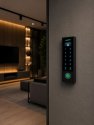 KONTROLA PRISTUPA s OLED ekranom-APP Tuya, otisak, IC kartica, touch šifrarnik sa tipkom ZVONA IP66-crna