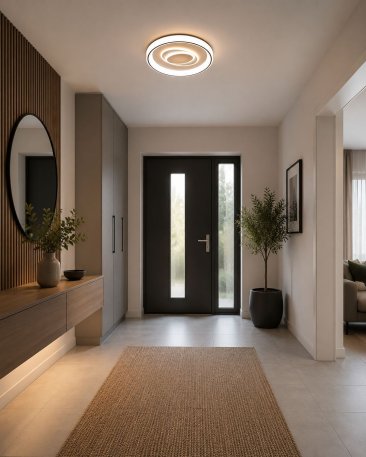 Stropna LED plafonjera ROSE dimming+RF- 3CCT- 70W- bijela