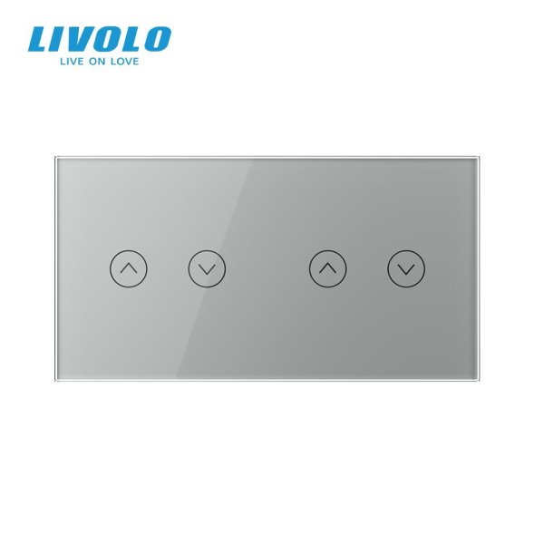 2 Tipke & 2 Tipke Stakleni Panel za rolete -150mm*80mm