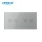 2 Tipke & 2 Tipke Stakleni Panel za rolete - sivaDimenzija: 150mm*80mm
