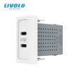 Modul 1m / USB 2C 20W- bijela