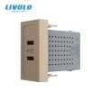 Modul 1m / USB 2C 20W- zlatna