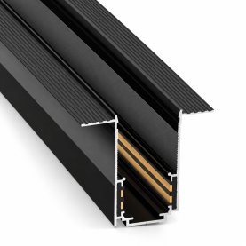 Magnetna tračna šina S20 ugradbena 1m / 2m- 1.5mm debljina - crna