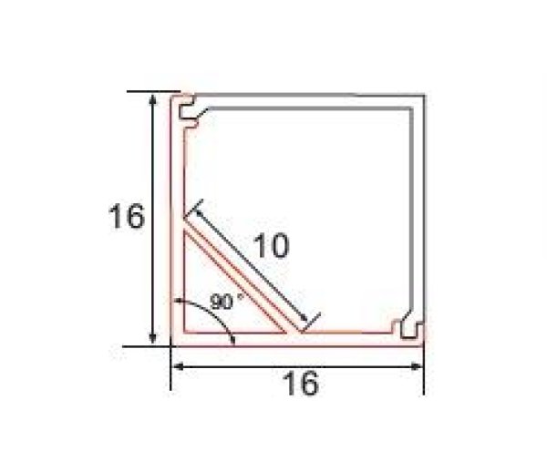 ALUMINIJSKI PROFIL KUT KOCKASTI C003B 