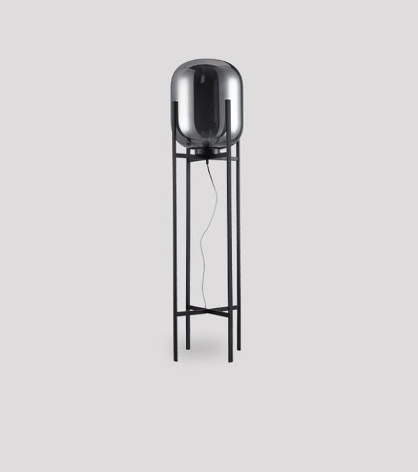 Podna lampa fi370*H1400mm metal+staklo E27*1