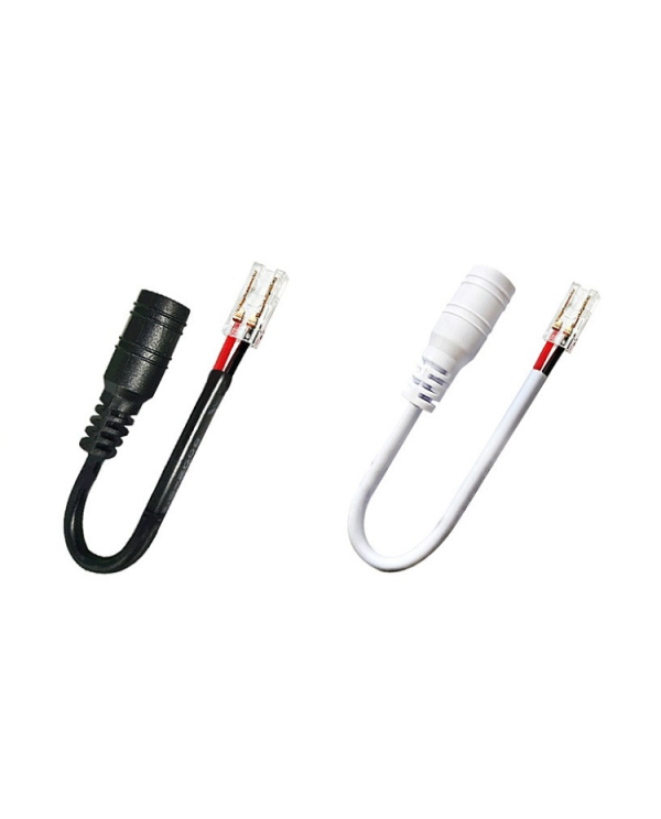 LED konektor COB + DC konektor 10mm-2PIN - J-D2P-10A-W