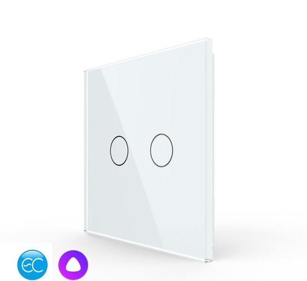 Smart bežični dvopolni (serijski) prekidač - bijeli