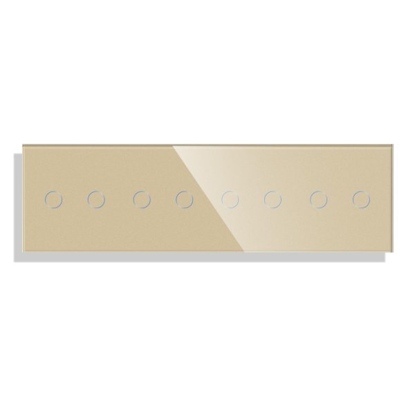 Četverostruki stakleni panel 2+2+2+2 - zlatna