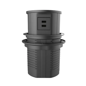Niska izvlačna utičnica 3EU+USBA/C+QI15W stakleni vrh