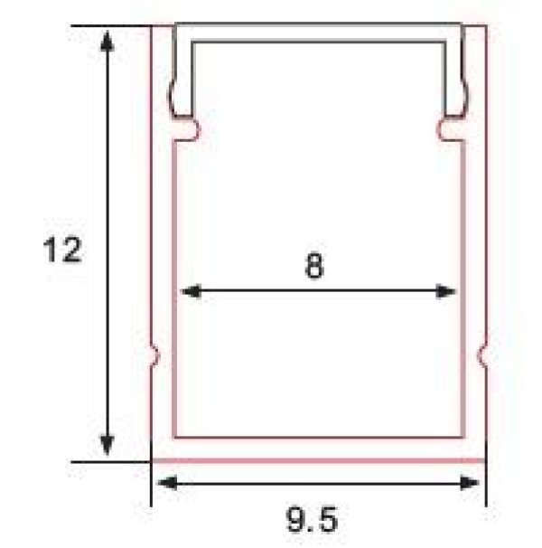 ALUMINIJSKI PROFIL C100