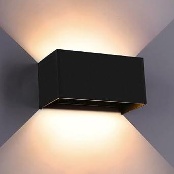 Vanjska zidna lampa 24W -3000K- crna