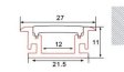 ALUMINIJSKI PROFIL IP65 za pod C033