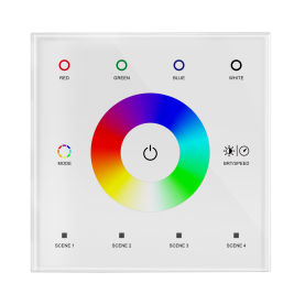 LED touch DIMER prekidač polukrug RGBW - T4-W