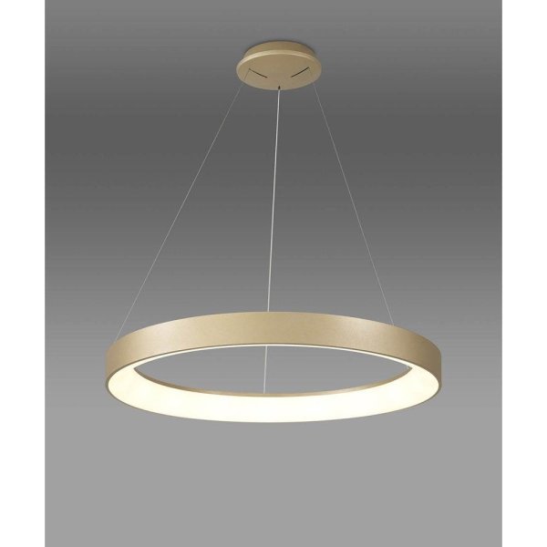 Stropna visilica RING fi600 dimming+RF- 3CCT- 60W- bijela