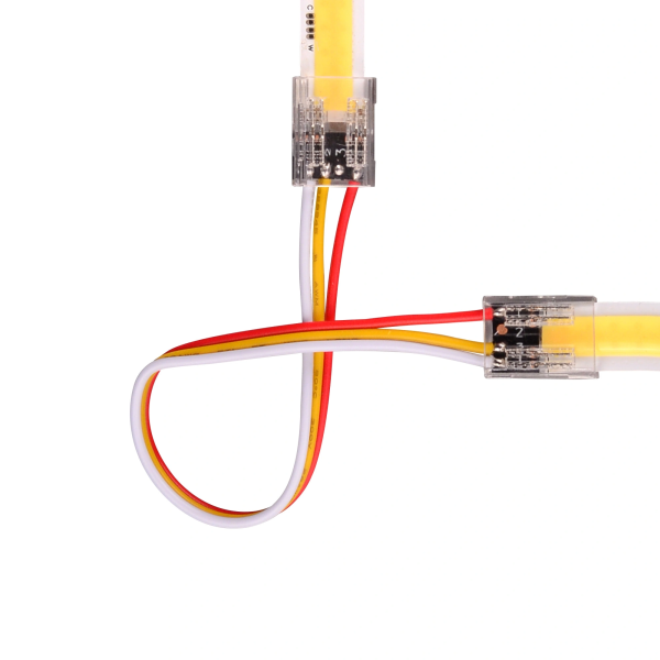 LED konektor traka-traka 2 kopče PC CCT COB 10mm-3PIN G-A2T-3P-10