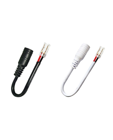 LED konektor COB + DC konektor 8mm-2PIN - J-D2P-8-B