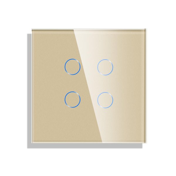 Stakleni panel četiri tipke - bijela