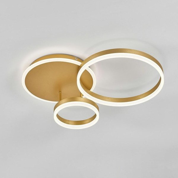 Stropna led lampa 2RING D650 4000K- 70W- zlatna