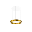 LED stropna visilica RING dimabilna +smart switch fi600*110 aluminij+silikon 80W 3000K- zlatna