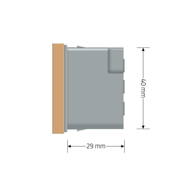 Modul / Švicarska utičnica - zlatna
