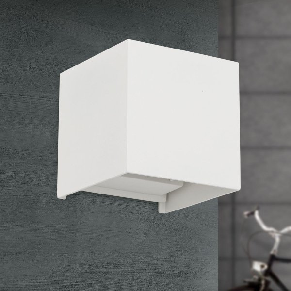 Vanjska zidna lampa Snaga 2x6W 4000K IP65- bijela