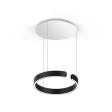 LED stropna visilica RING dimabilna +smart switch fi600*110 aluminij+silikon 80W 3000K- zlatna