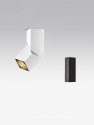 Nadgradni kvadratni LED reflektor Snaga 12W - crna