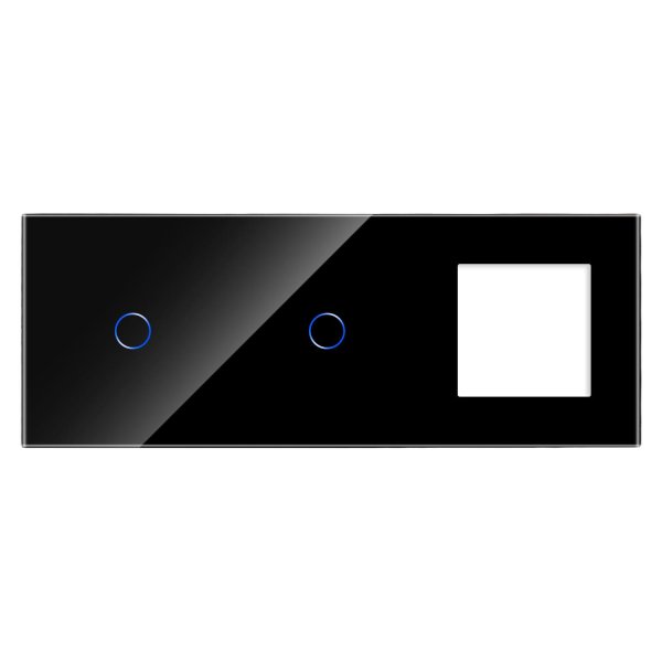 1 Tipka & 1 Tipka & 1 Okvir Stakleni panel - zlatna