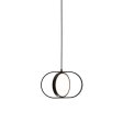 Stropna visilica 19*31cm 3CCT 9W- crna