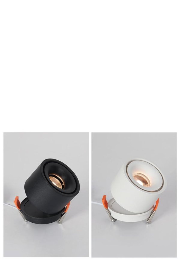 Ugradbeni okrugli LED reflektor Snaga 12W - bijela/zlatna
