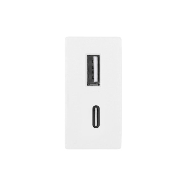 Modul / 1m USB A+C 20W- bijela