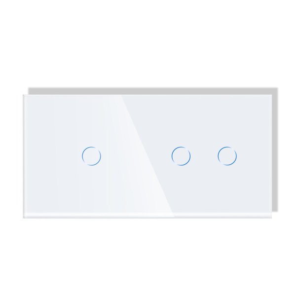 Dvostruki stakleni panel 1+2 - bijela