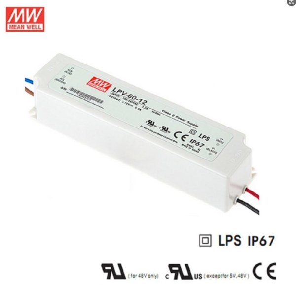 LED napajanje 60W 90-264V AC IP67