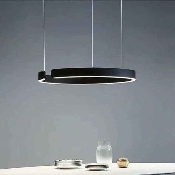 LED/SMD stropna visilica fi800 metal+akril 23W 3000K fiksna- crna