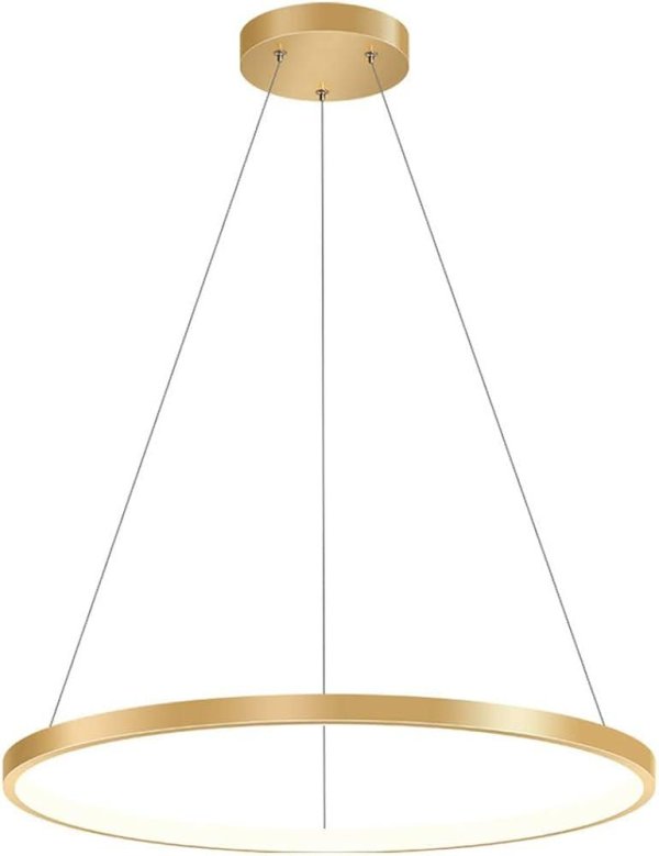 Stropna visilica RING fi600 dimming+RF- 4000K- 34W- zlatna