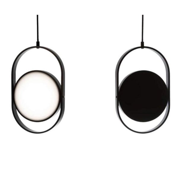Stropna visilica 43*27cm 3CCT 24W- crna