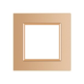 Stakleni okvir za utičnicu - zlatni