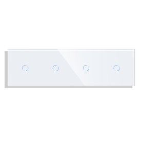Četverostruki stakleni panel 1+1+1+1 - bijela