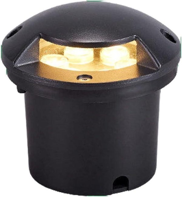 LED vanjska ugradbena podna lampa 6W - crna