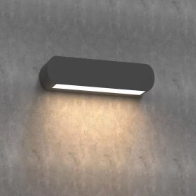 Vanjska zidna lampa 1x12W - crna