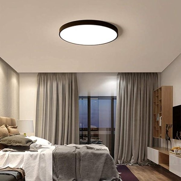 Stropna LED plafonjera 24W - crna