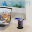 LED Automatska izvlačna utičnica 2EU+3USB 2A/1C+QI+BT- crna/crna