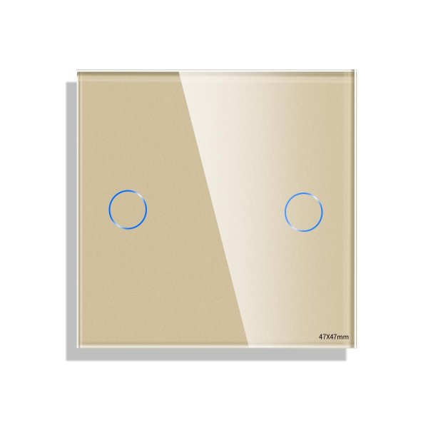 Stakleni umetak panel - zlatna