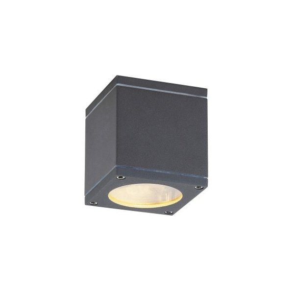 Stropna nadgradna lampa GU10 86x86x93 max.35W IP44- crna