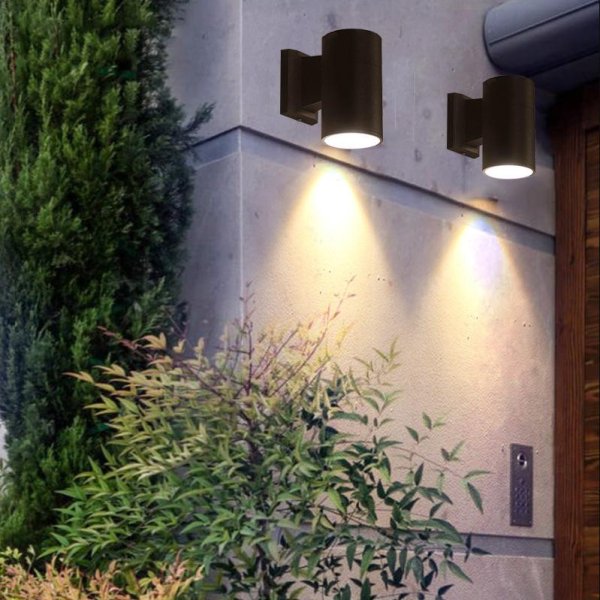 Vanjska zidna tuba 6W-3000K - crna